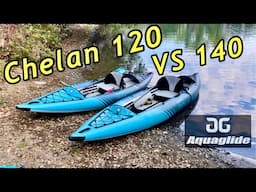 Aqualide Chelan 120 VS 140 Comparison on Moving Water