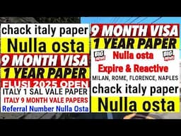 italy immigration kab open hoga,italy immigration new update,italy immigration 2025 new update today