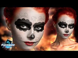 Halloween Makeup Design & Tutorial - Adobe Photoshop l Joker Makeup Design l BID IT Lab l #tutorial