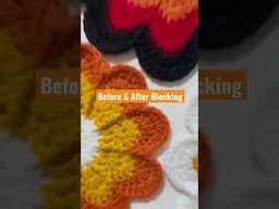 Crochet Blocking: Before & After