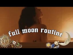 Full Moon Routine 🌕 | tarot, spell work and self care 🥀