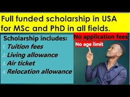 Full funded scholarships MSC & PhD in USA/ relocation and living allawance.Knight-Hennessy Stanford