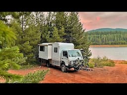 My LAST TIME Truck Camping in the FUSO for a while...by a Beautiful Lake!