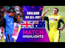 England Bowled Out For 86 | McGrath & Gillespie Humiliate England | England's Lowest-Ever ODI Total