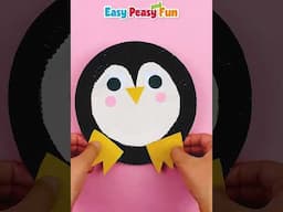 Easy Paper Plate Penguin / DIY paper craft to make with kids