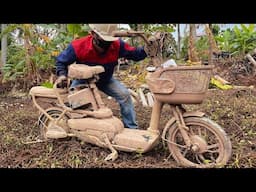 Restoration Abandoned Rusty Rotten Electric Bikes from Scrapyard //  Restore forgotten HONDA E bike