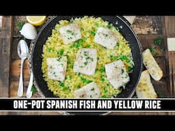 One-Pot Spanish Fish and Yellow Rice | Healthy & Delicious Recipe