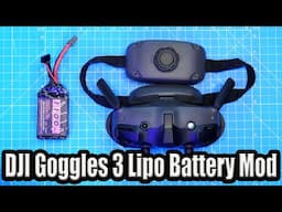 DJI Goggles 3 Battery Mod - Replace The Built In Battery!