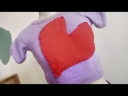 How to Knit a Heart ❤️❤️ #valentinesday #knitdesigns