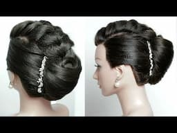 Fishtail Braid French Roll.  Updo For Long Hair