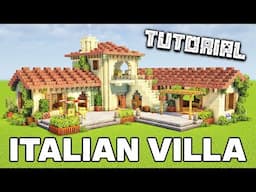 How To Build An Italian Villa | Minecraft Tutorial