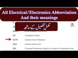 All Electrical, Electronic Abbreviations and their full forms with detail || Easy Skill