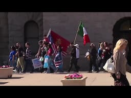 Protesters gather at the State Capitol over immigration policies