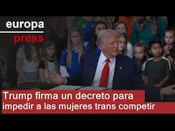 Trump firma un decreto para impedir a las mujeres trans competir en deportes femeninos