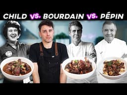 Coq au Vin CAGE MATCH: Julia Child vs. Jacques Pépin vs. Anthony Bourdain