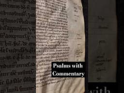 Fragment from a preacher's handbook with commentary on Psalms