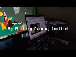 My Cozy & Productive Evening Routine | Realistic Night Routine of a Freelancer