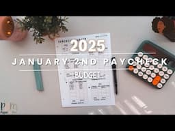 January Second Paycheck Budget 2025 |  Financial Freedom | Zero Based Budget | 2025 Budget