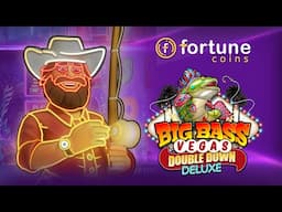 Playing Big Bass Vegas Double Down Deluxe at Fortune Coins