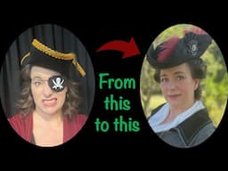 18th Century Hat ON A BUDGET! | Turning a cheap pirate hat into a terrific tricorn topper | Tutorial