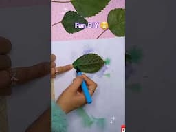 DIY Leaf Memo Pad 🌿😍 #craftersworld #diy #art #funcrafts #satisfyingvideos #shortsviral #ytshort