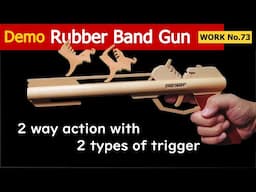 [No.73] 2 way action with 2 types of trigger, Semi-automatic Rubber Band Gun /oggcraft.jp