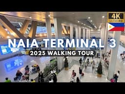 NAIA Terminal 3 - Is it the WORST AIRPORT in the WORLD? [4K Walk] Manila Philippines - January 2025