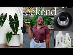 Weekend Vlog:Grocery haul,New Plant, New Washing Machine & Cleaning Product Reviews!