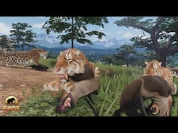 HUNTING Peccary's as Smilodon Pride! | Roblox Ecos: La Brea