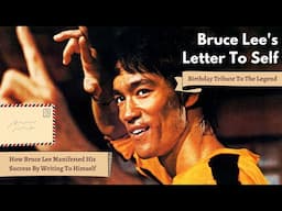 Bruce Lee's Letter to himself | Manifestation of Success by Bruce Lee