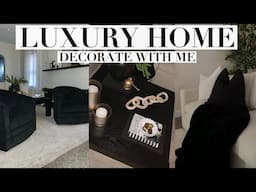 HOME MAKEOVER! WALMART LUXE DECOR | LUXURY MODERN BARREL CHAIRS|DECORATE WITH ME| LUXE LOOK FOR LESS