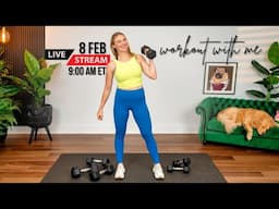 30-minute Full Body Strength Training w/ Dumbbells | GET STRONG!