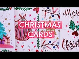 EASY HOLIDAY CARDS 🎄HANDMADE CHRISTMAS CARD IDEAS 💖 DIY GIFTS #christmascard #christmascrafts