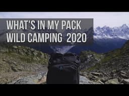 Whats in my hiking pack - UK Wild Camping 2020