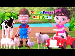 Old MacDonald Had A Farm - 3D Cartoon Animation English Nursery Rhymes & Kids Songs - Honey Rhymes