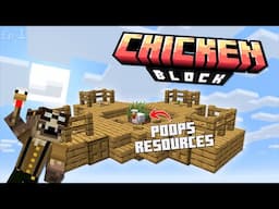 Surviving on a Skyblock world with NOTHING but...Chickens?! | "ChickenBlock" Modpack Ep1