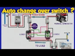 How to make auto change-over switch | Automatic changeover switch for generator