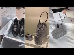 [ASMR] luxury unboxing • dior ysl gucci celine & others • tiktok compilation