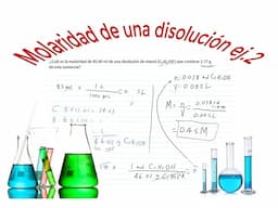 Calcular la molaridad de una disolución ej. 1