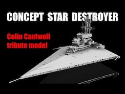 STAR WARS Colin Cantwell STAR DESTROYER concept model - 3D print