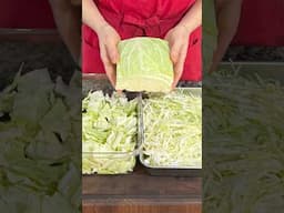 3 Quick and Easy Ways to Cut Cabbage Like a Pro!✨#shorts