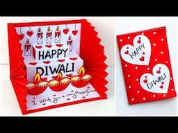 DIY Diwali pop up card 2024 / Diwali greeting card idea / Diwali card for School competition