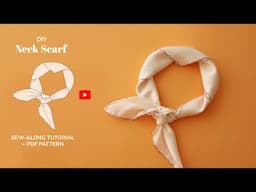 DIY Neck Scarf Tutorial- tintofmintPATTERNS