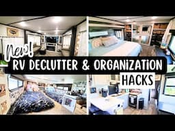 12 NEW Rv Declutter & Organization hacks | Full-time rv living