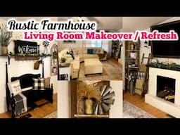 ✨Double Wide Mobile Home FIXER UPPER RUSTIC FARMHOUSE Entery way / Living Room MAKEOVER/REFRESH