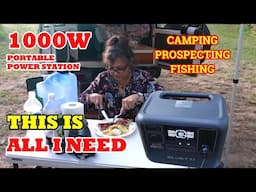 My First Solo Camping & Prospecting Trip with BLUETTI AC70 Power Station