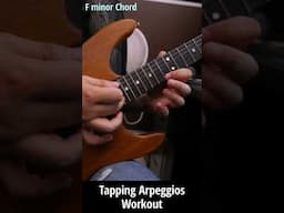 Ultra fast Tapping minor arpeggio in single string Van Halen style