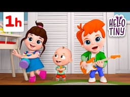 Best Dance Songs! 🕺🪩 A Ram Sam Sam, Looby Loo... | Kids Songs and Nursery Rhymes | Hello Tiny