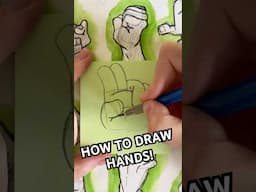 How to Draw Hands Like a PRO!! // Easy step by step tutorial!! #Shorts