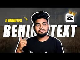 The FASTEST WAY to Make Text Behind Person Effect in CapCut | CapCut Tutorial